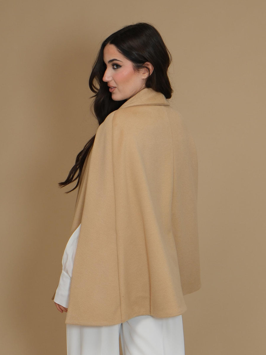 Cappotto mantella Silence Limited Everest Cape cammello SD5040 CAMEL Silence Limited 