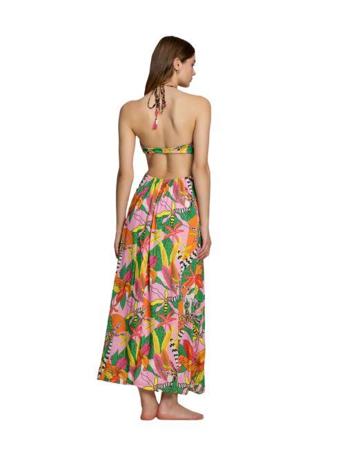 Abito lungo "fasano feel" 4giveness  multicolor CUAL5172 200 4giveness 