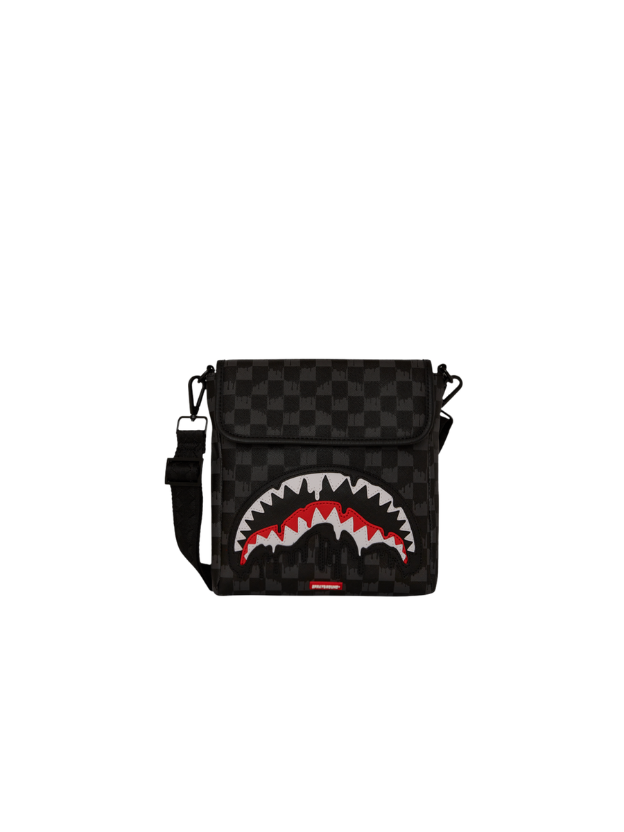 Marsupio "Dripping Sharks in Paris messenger Sling" Sprayground nero 910B7962 NSZ Sprayground 