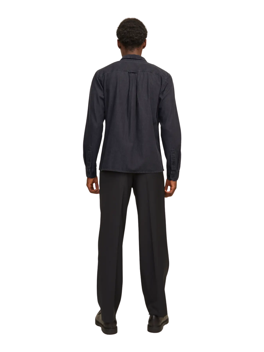 Camicia Jack & Jones nera in denim 12269262 Black Denim Jack & Jones 