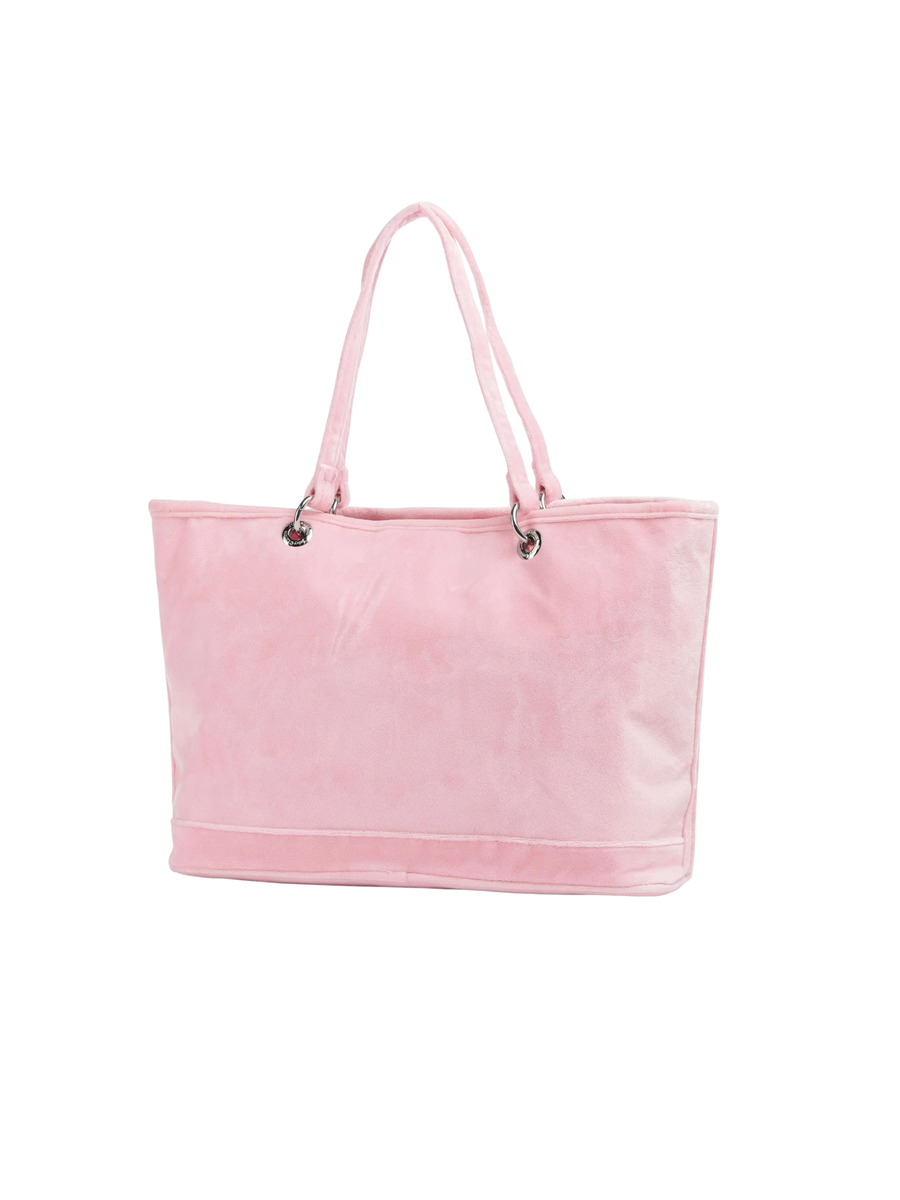 Borsa shopper "Kimberly" Juicy Couture rosa in velluto BEJQL8761WPO JP2 Juicy Couture 