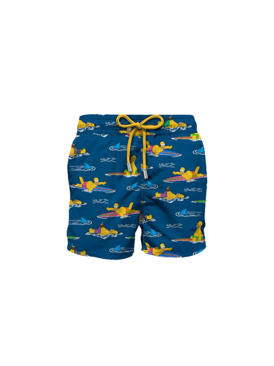 Costume MC2 Saint Barth "Gustavia" blu stampa Homer Simpson in surf GUS0001 02940H MC2 SAINT BARTH 