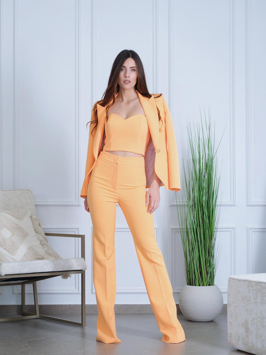 Pantalone "flare" Silence Limited arancione PA298 ORANGE Silence Limited 