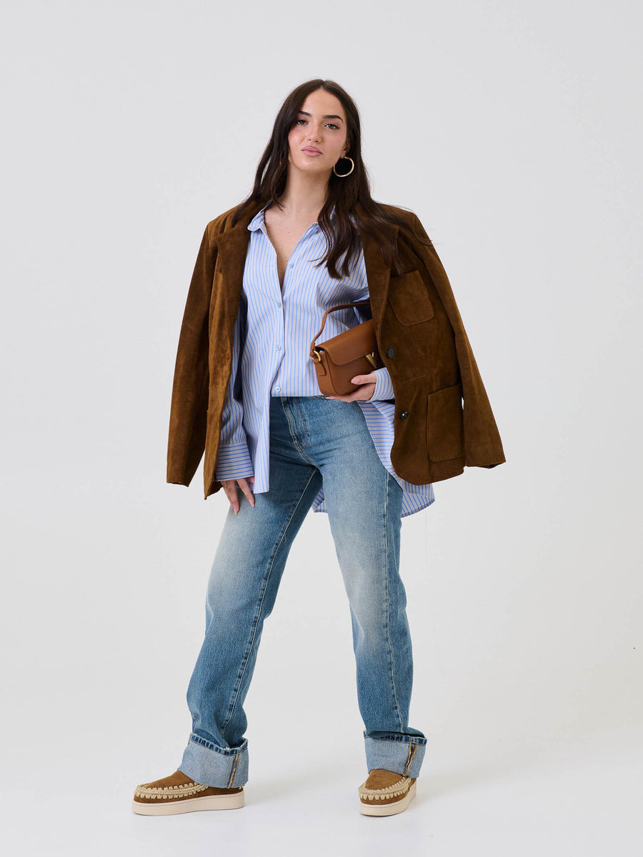 Jeans "Icon Alex" Vicolo blu chiaro con risvolto DF5032 DNM Vicolo 