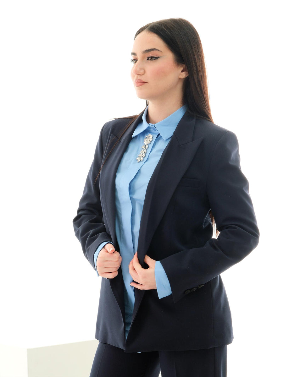 Giacca monopetto Vicolo blu TD0292 BLU Vicolo 