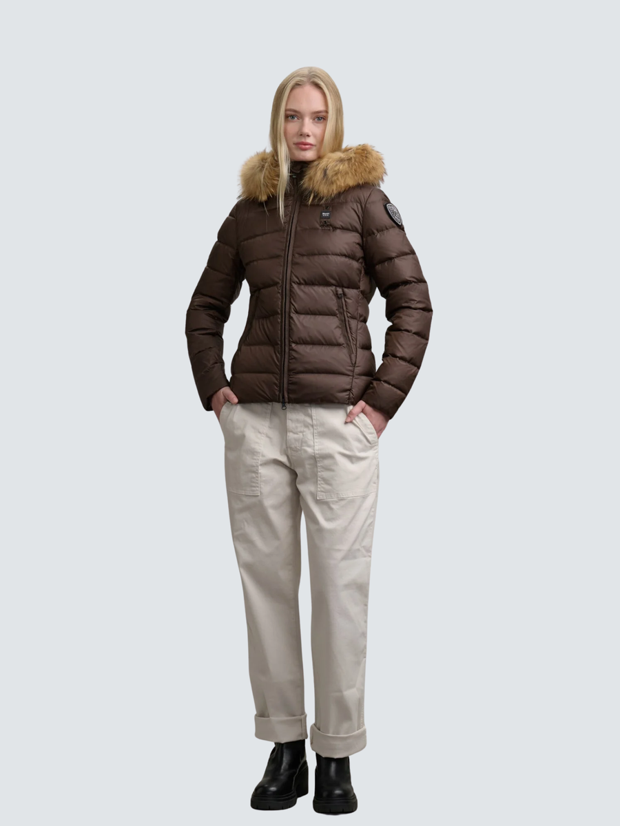 Giubbino a righe "Arcadia" Blauer marrone BLDC03099 365EI Blauer 