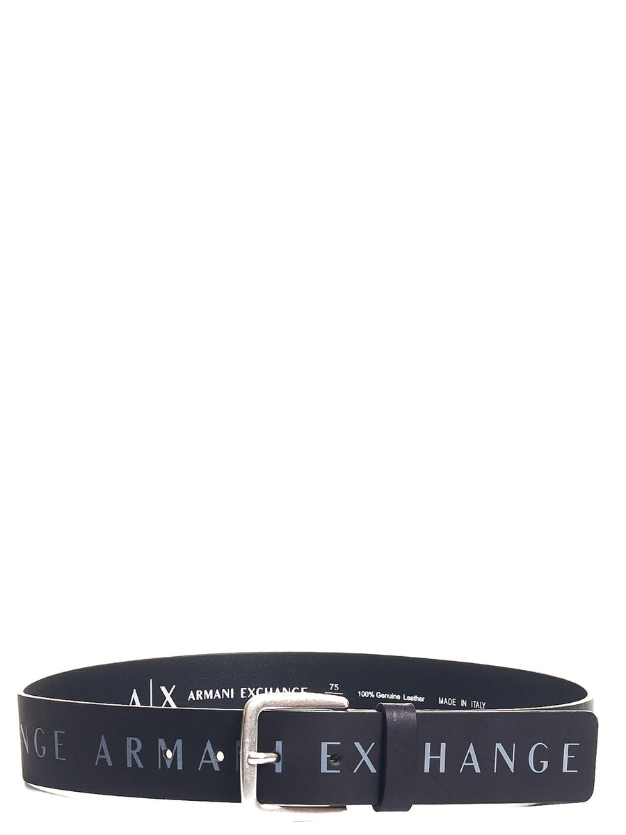 Cintura in pelle blu 951185CC529 00020 Armani Exchange 