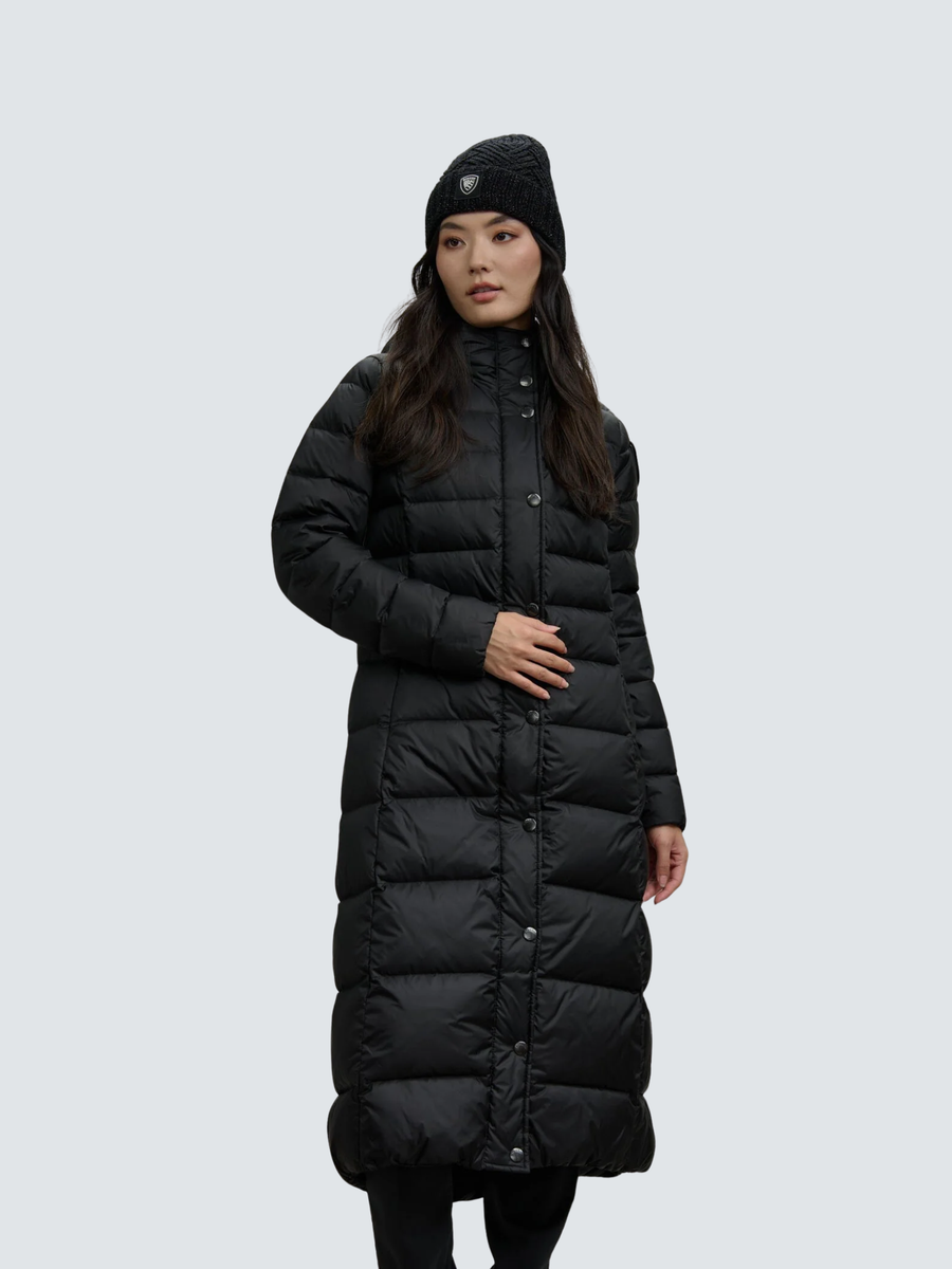 Giubbino lungo sfiancato "Anita" Blauer nero BLDK03101 999 Blauer 