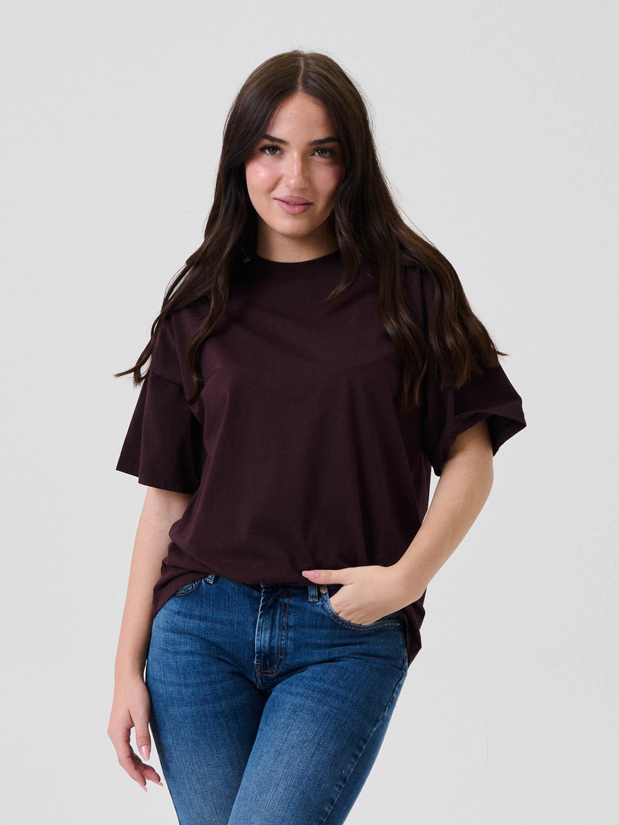 T-Shirt oversize Vicolo prugna UF0064 PRUGNA Vicolo 