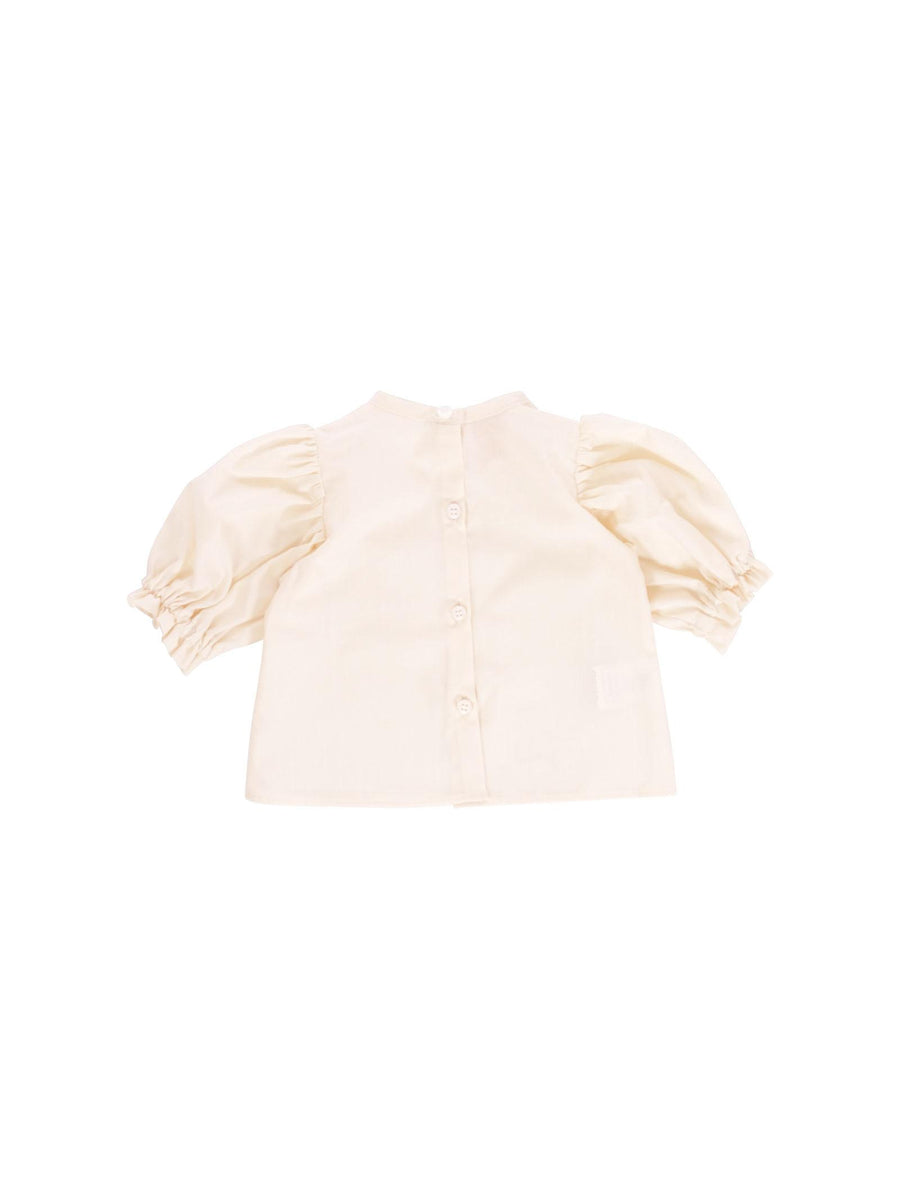 Camicia Cocò et Mamà crema con maniche a palloncino LUNA BABY CREMA Cocò et Mamà 