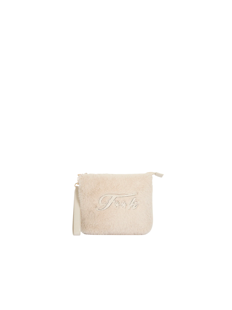 Mini pochette in ecopelliccia Fk beige FA25-WW0210BT UNI Fk 