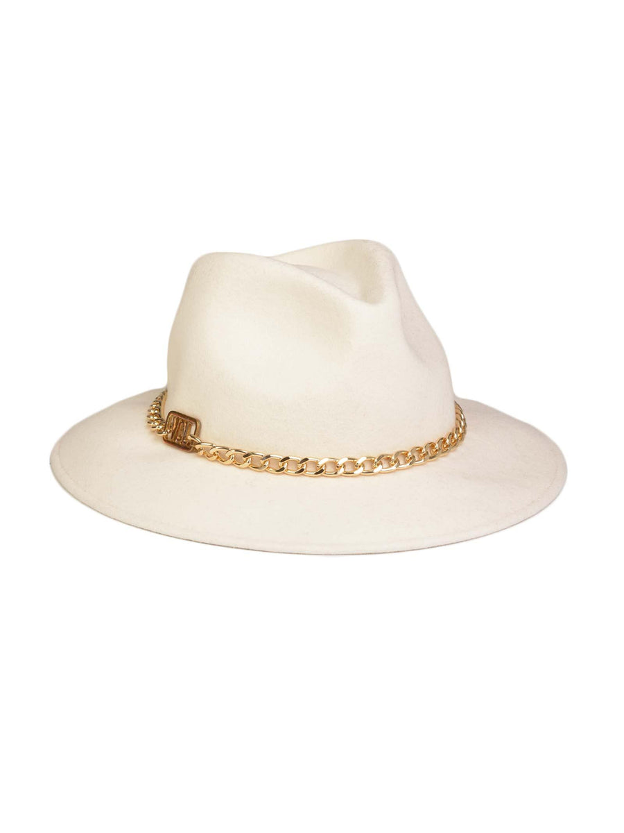 Cappello panna con catena AX0096 PAN Vicolo 