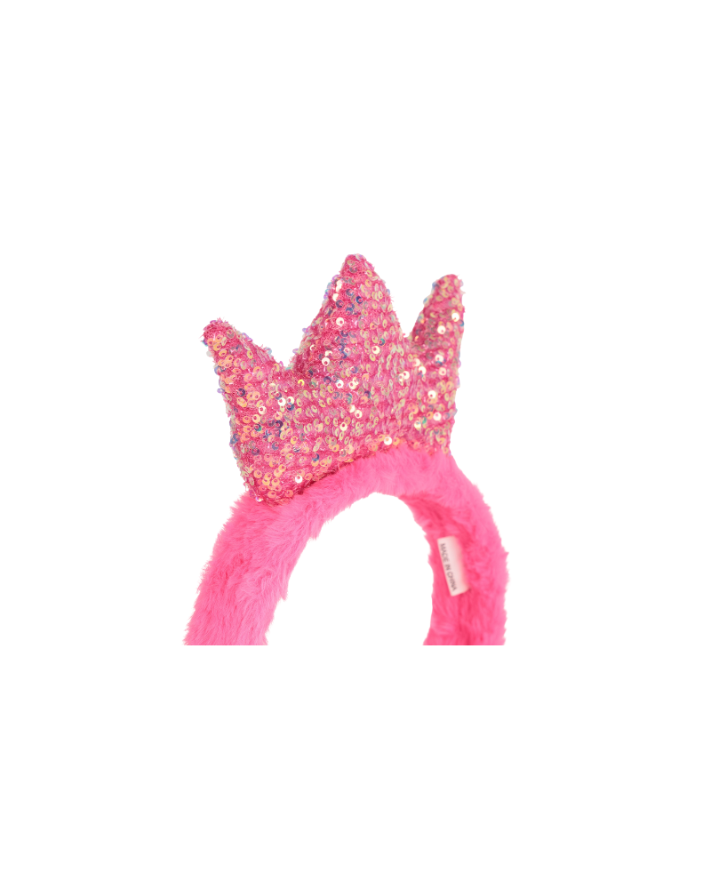 Paraorecchie Billie Blush rosa con corona glitterata U21507 473 Billie Blush 