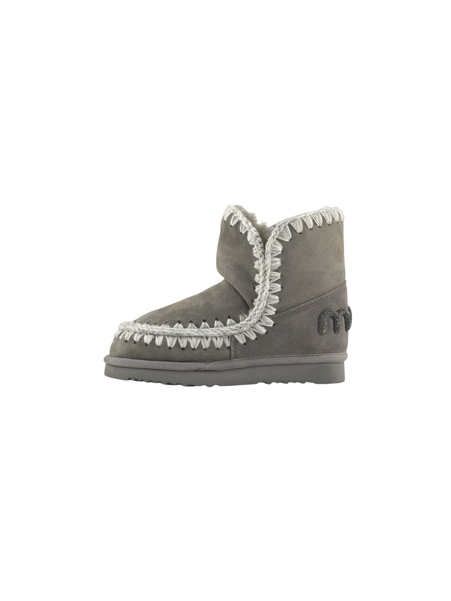 Mou "Eskimo 18 Suede - Glitter Logo" grigio scuro MU.FW101050A NGRY Mou 