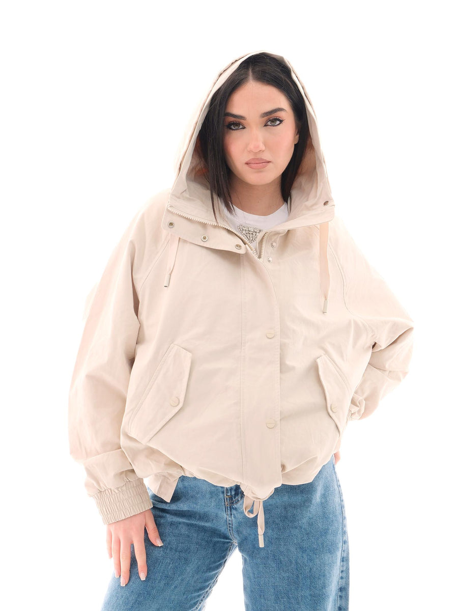 Parka corto Rino e Pelle "Bayli" ecrù BAYLI BIRCH Rino & Pelle 