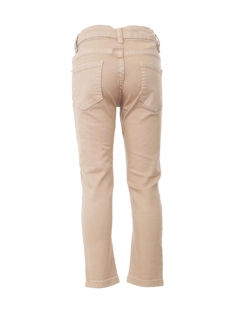 Jeans denim slim cammello P0260 CAM kontatto kids 