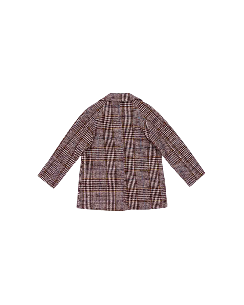 Giacca monopetto Lulù Miss Grand bordeaux scozzese LL3991 BORDEAUX Lulù by Miss Grant 