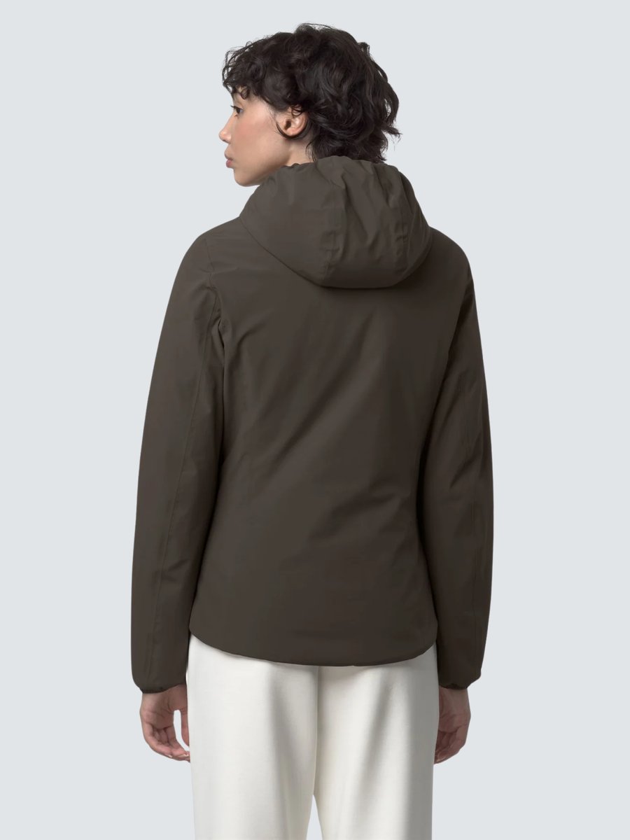 Giubbino "Lily St Warm Reversibile" K-Way oliva nero K6128TW B3Q K-WAY 