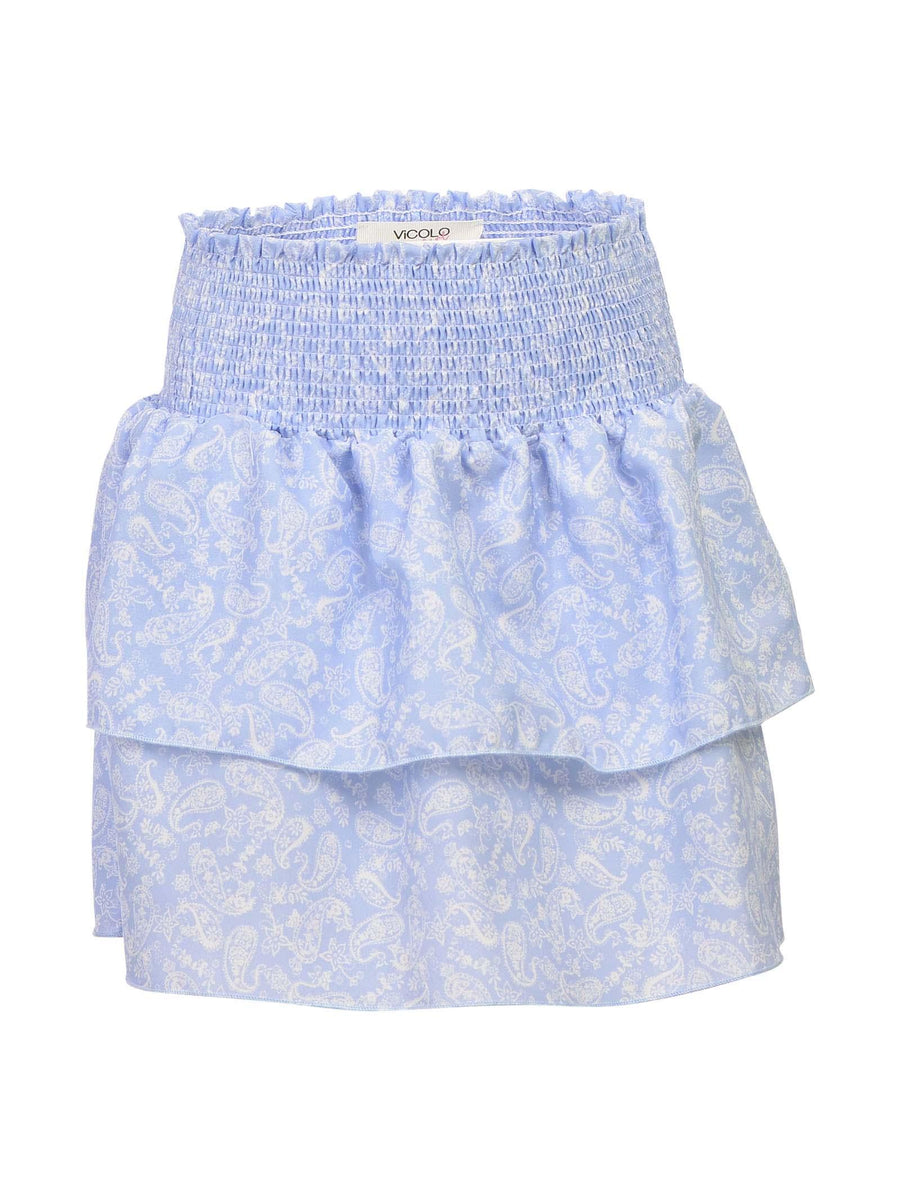 Gonna azzurra fantasia bandana G0601 UNI Vicolo 