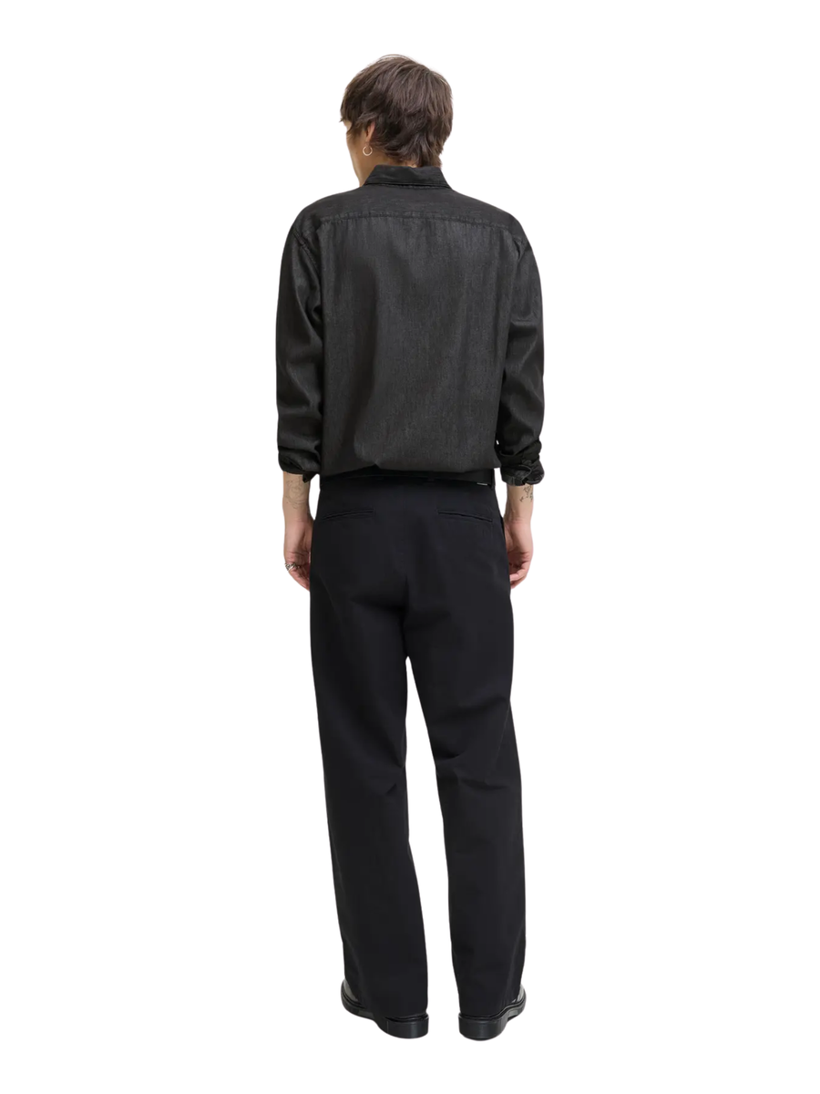 Camicia Jack & Jones nera in denim 12279712 Black Denim Jack & Jones 