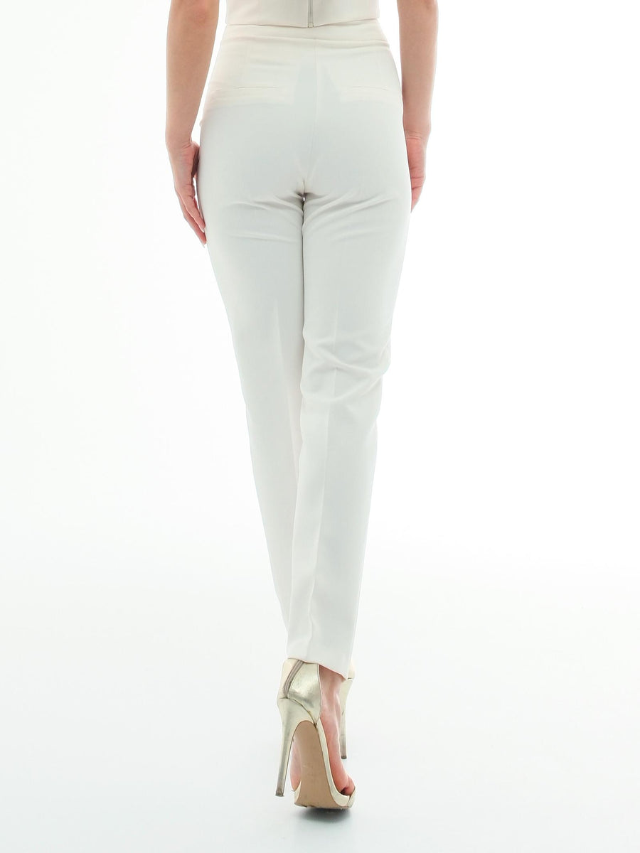 Pantalone slim basic Silence Limited bianco latte PA297 MILK Silence Limited 