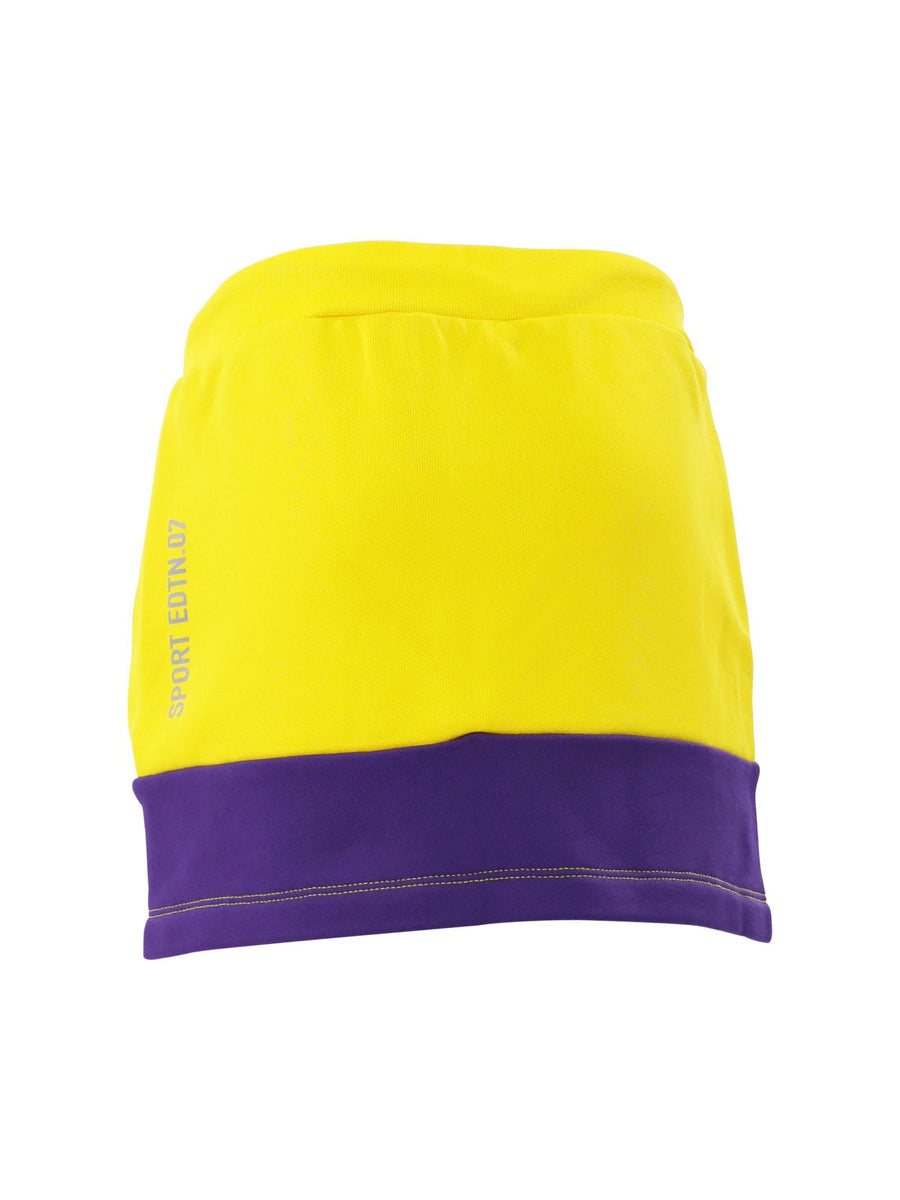 Gonna in felpa gialla sport edtn07 DQ1433D003S DQ220 Dsquared 
