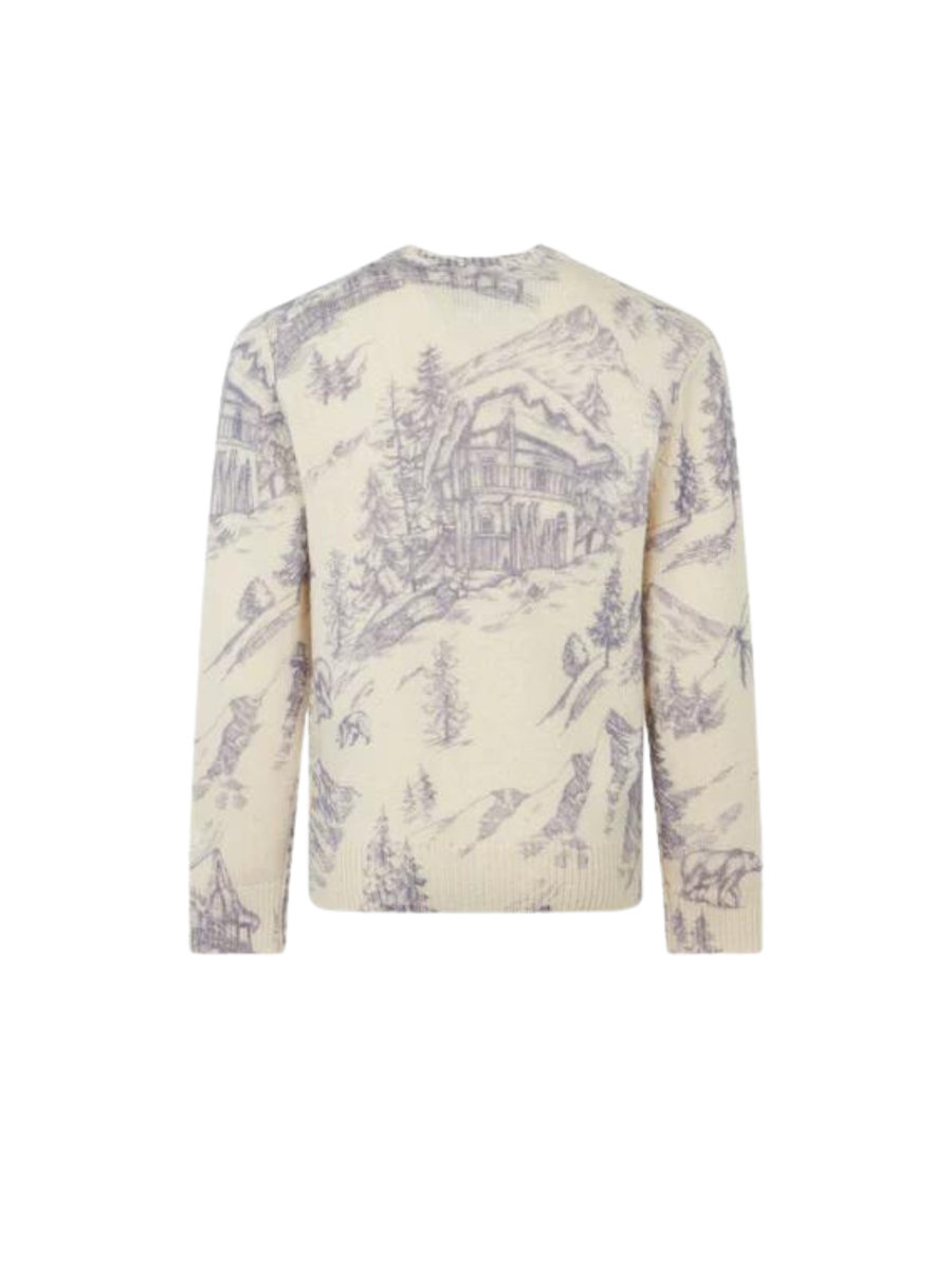 Maglione bambina La Montagne panna e glicine PRC0012 00381E MC2 SAINT BARTH 