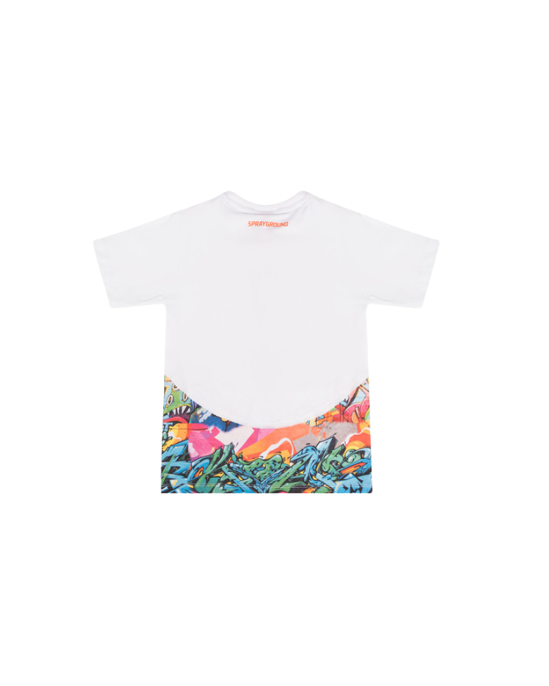 T-Shirt "Curtain regular" Sprayground bianca SPY1238 WHT Sprayground 