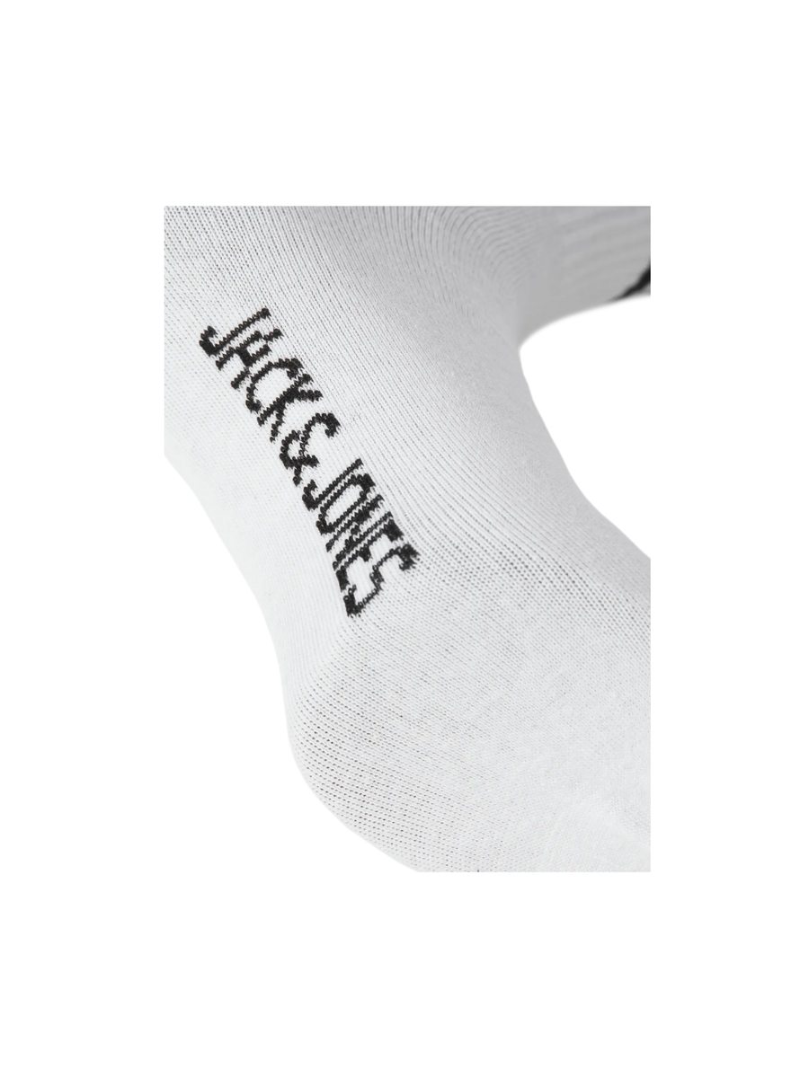 Calzini Jack & Jones bianchi con inserti neri 12260082 WHT Jack & Jones 
