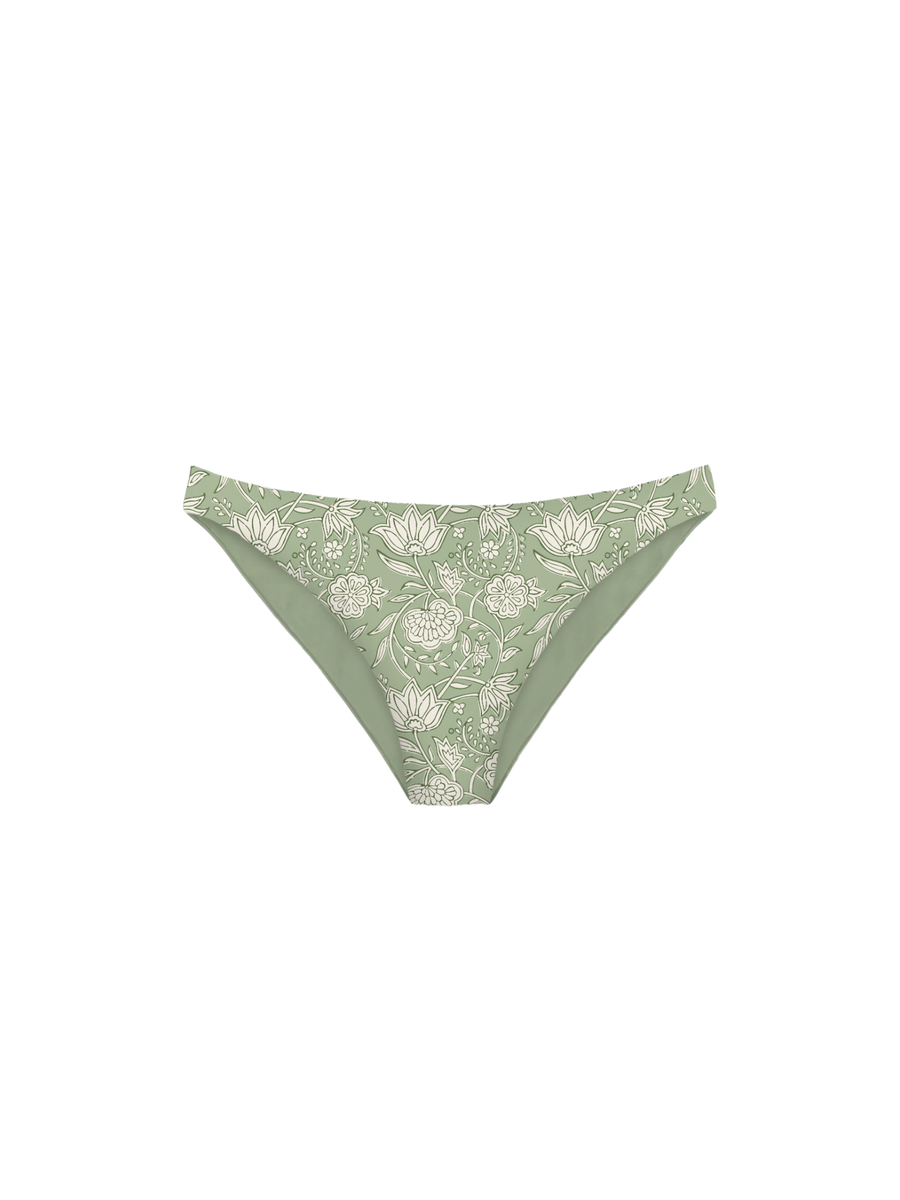 Slip bikini Saint Barth verde floreale LID0001 02450H MC2 SAINT BARTH 