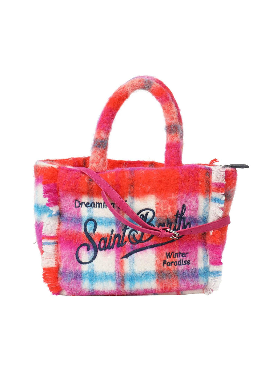 Borsa Colette effetto lana a fantasia Tartan multicolor COL0015 10189E MC2 SAINT BARTH 