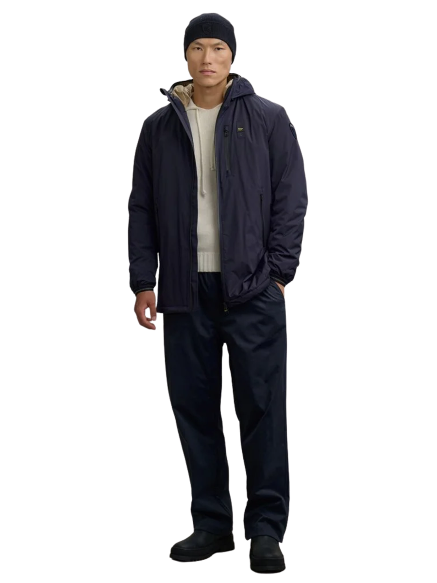 Giubbino nastrato con ecopelliccia "Jarvis" Blauer blu BLUK11139 888 Blauer 