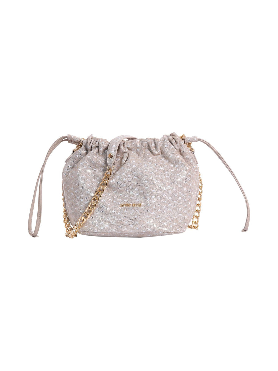 Secchiello "peggy" Marc Ellis beige con dettagli glitterati PEGGY DOVE/GOLD Marc Ellis 