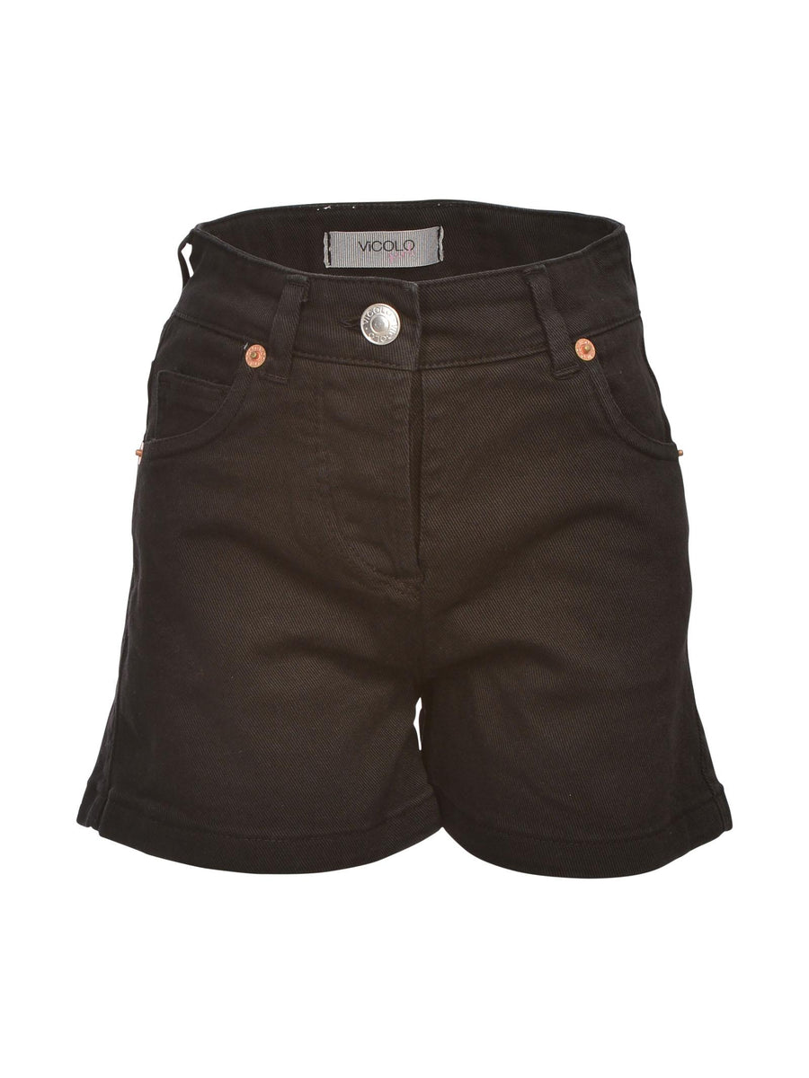 Shorts denim nero P0545 BLACK Vicolo 