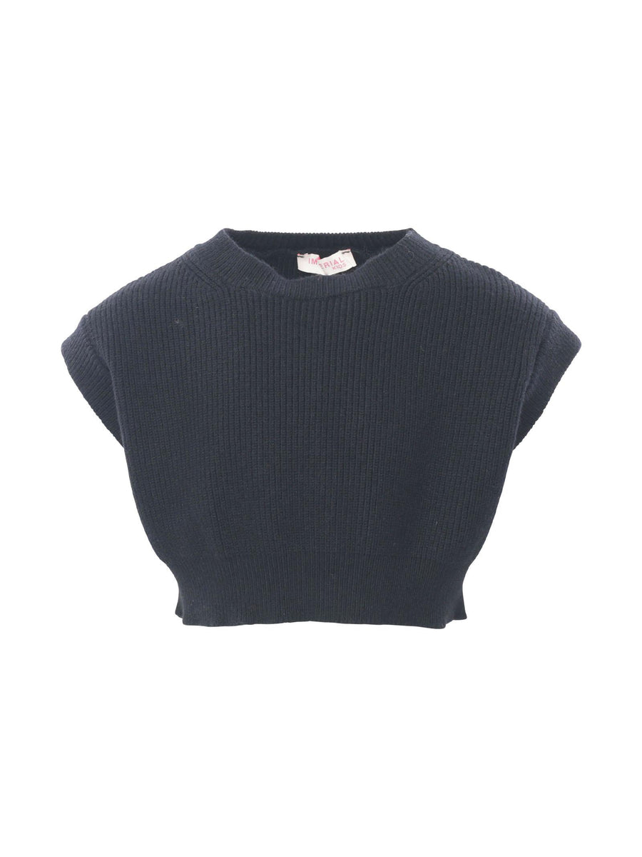 Maglioncino gilet cropped NB10230G41 3901 Imperial Kids 