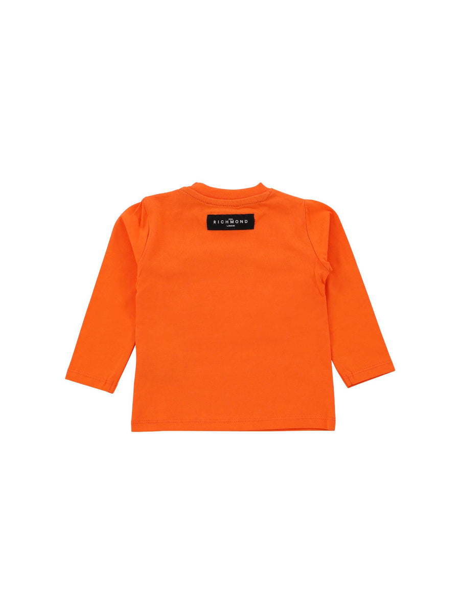 T-shirt arancione con logo gotico RIA23019TS ORANGE John Richmond 