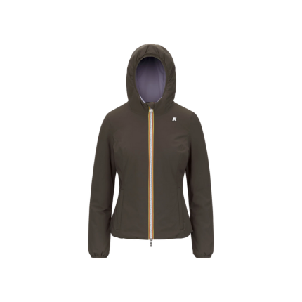 Giubbino "Lily St Warm Reversibile" K-Way oliva nero K6128TW B3Q K-WAY 
