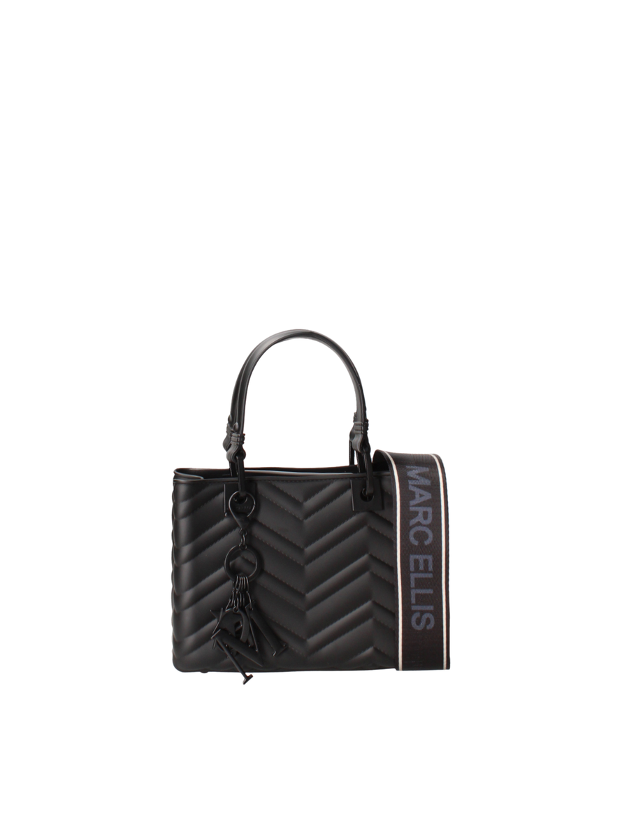 Borsa "Flat Krissy S" Marc Ellis nera tono su tono FLATKRISSYSWA BLK/BLK Marc Ellis 