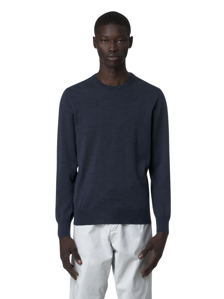 Maglione "Sebastien Merino" K-Way blu K2142EW KA8 K-WAY 