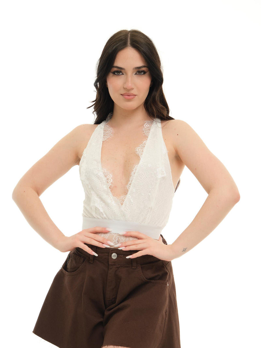 Body Haveone in pizzo bianco BMAN009 BIANCO Haveone 