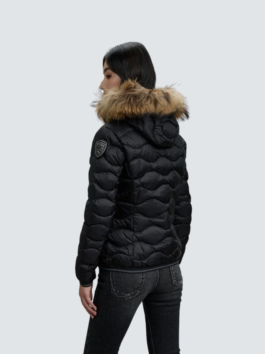 Giubbino con bordo in pelliccia "Aldie" Blauer nero BLDC03096 999EI Blauer 