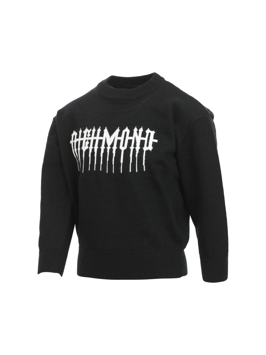 Maglioncino John Richmond in misto lana nero RBA24130MA BLK John Richmond 