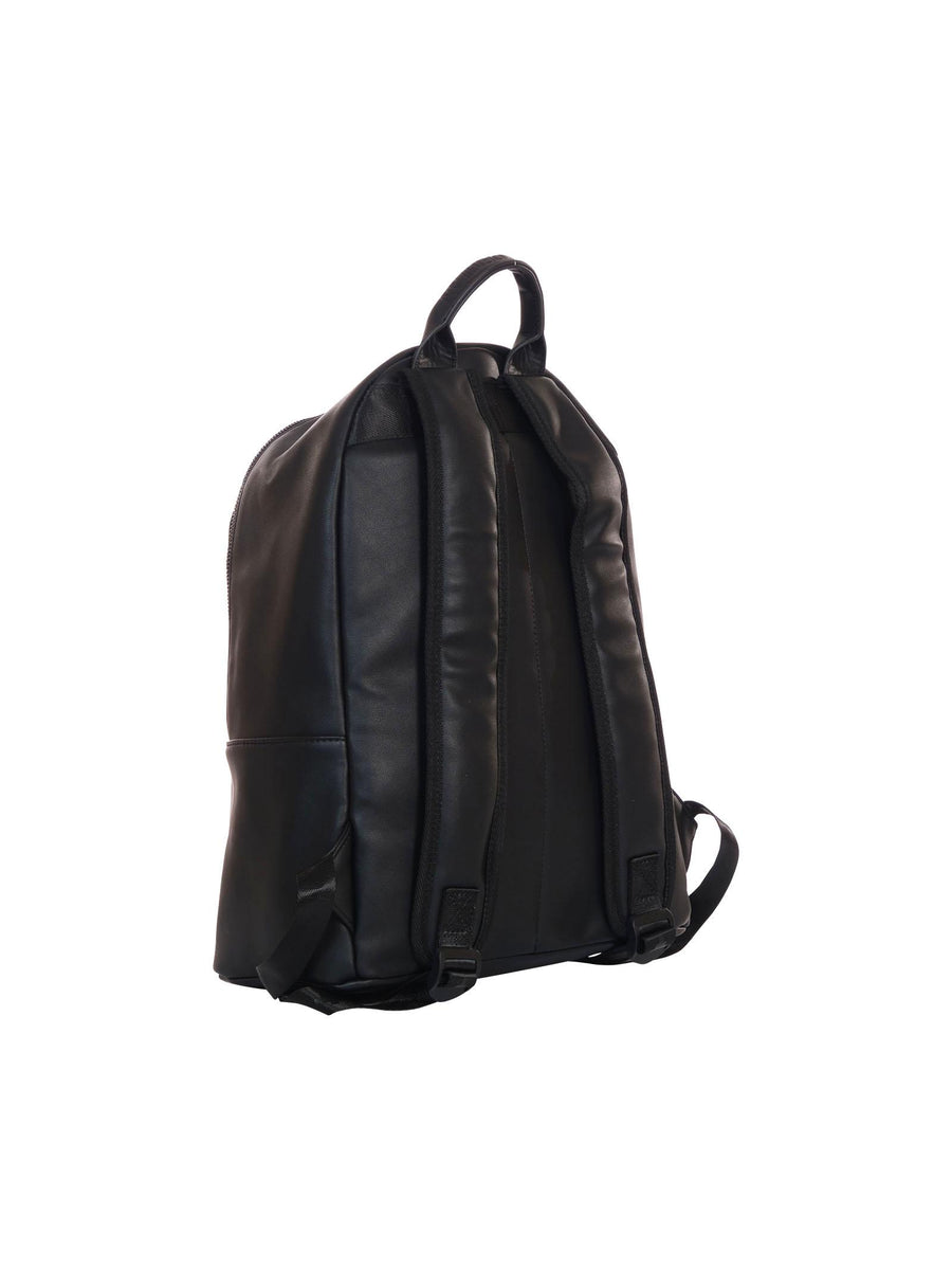 Zaino Count of Milan nero con stampa ali di pappagallo bianco COMAF250114 NE County of Milan 