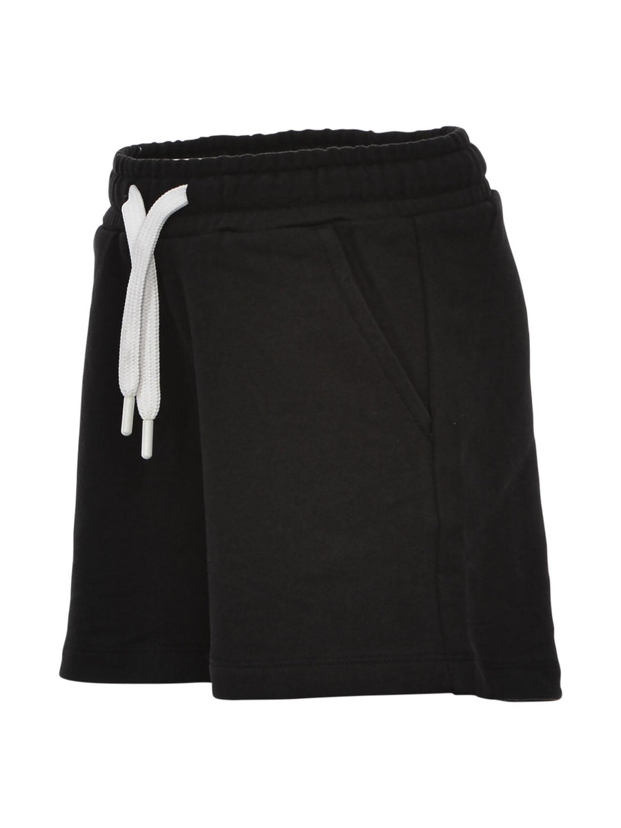 Shorts in tuta nero con scritta glitter 572FLW4191 0658 Superga 