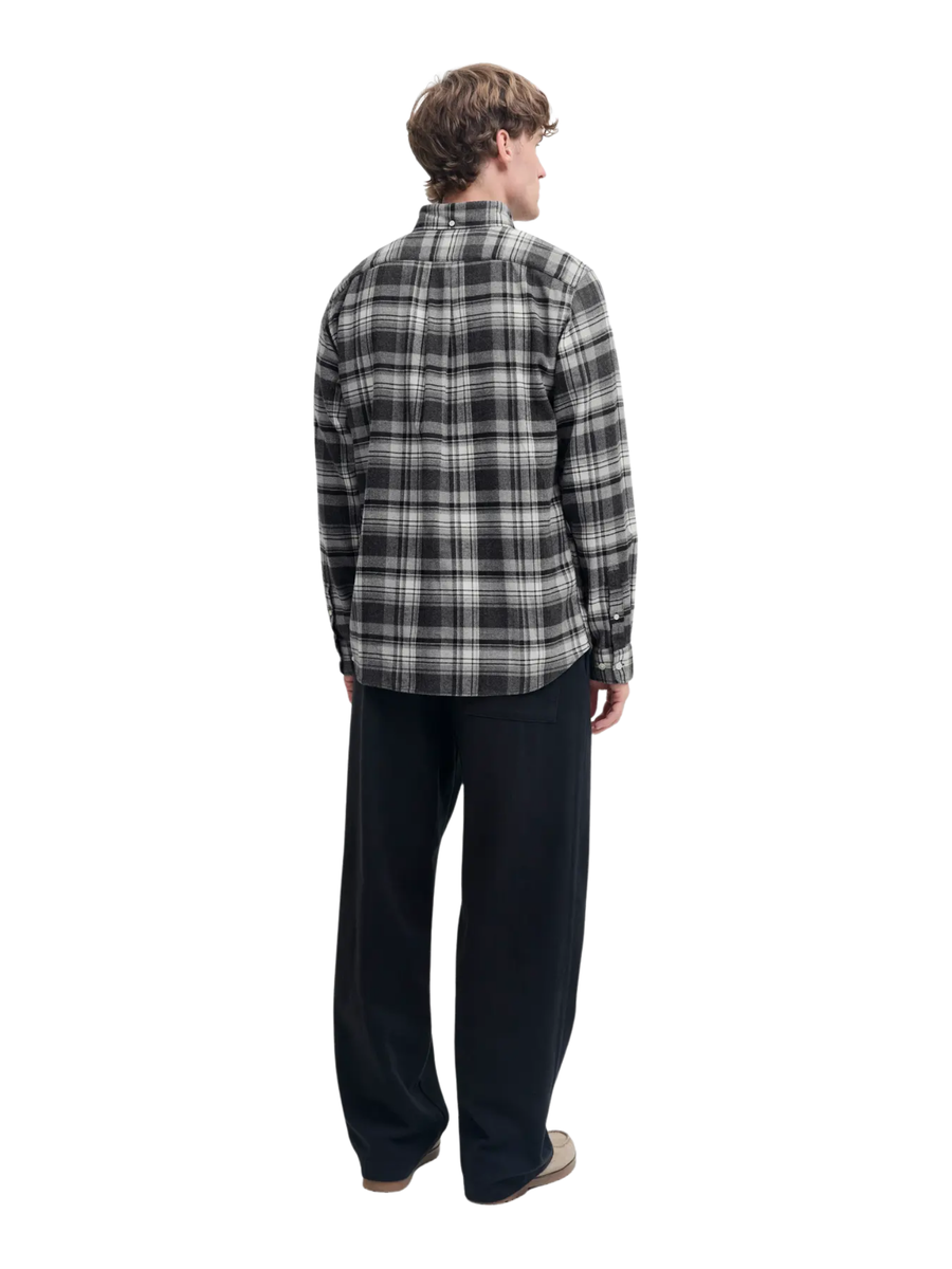 Camicia Jack & Jones grigia fantasia check 12286224 C Gray Jack & Jones 