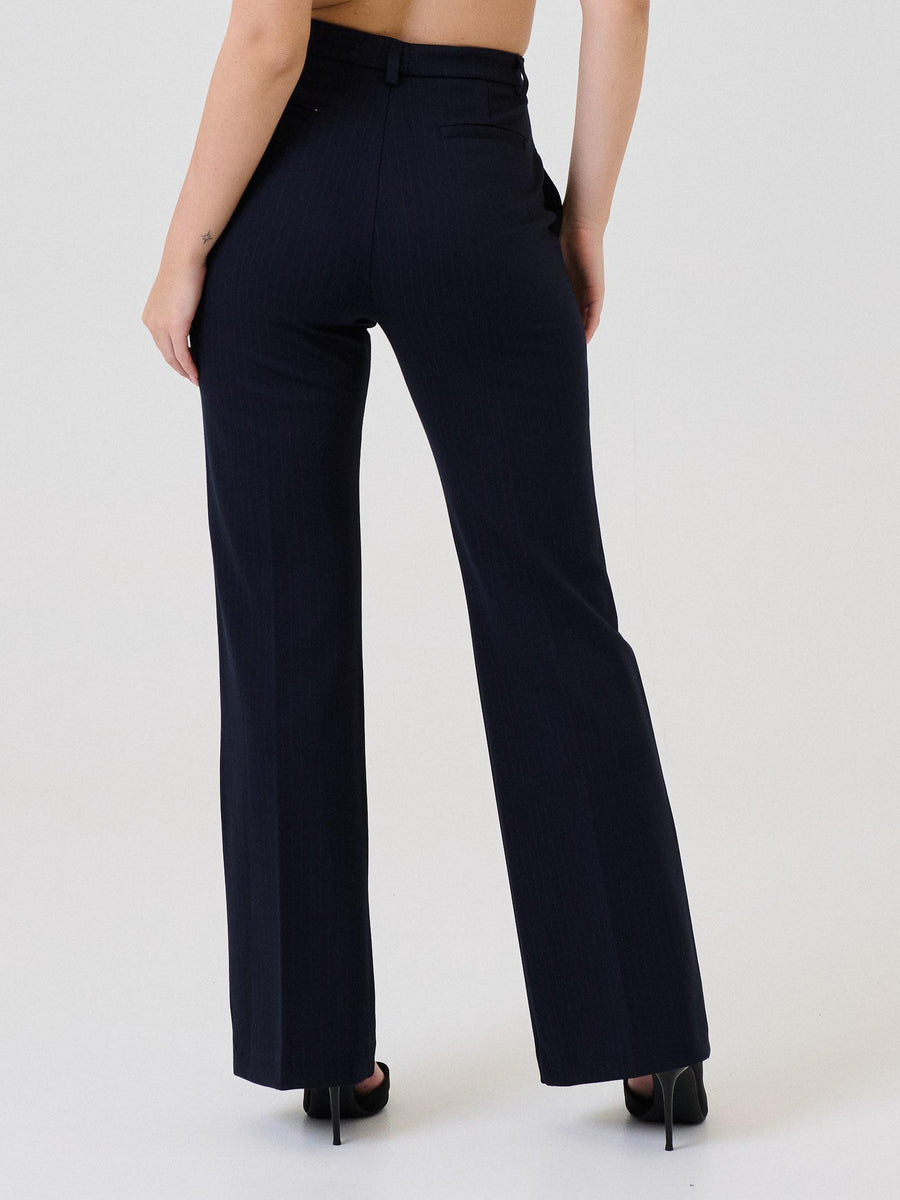 Pantalone Vicolo blu gessato TF0264 BLU Vicolo 