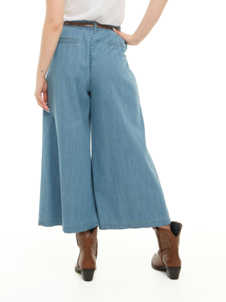 Pantaloni culotte Please effetto denim P21WZS7C52 DNM Please 