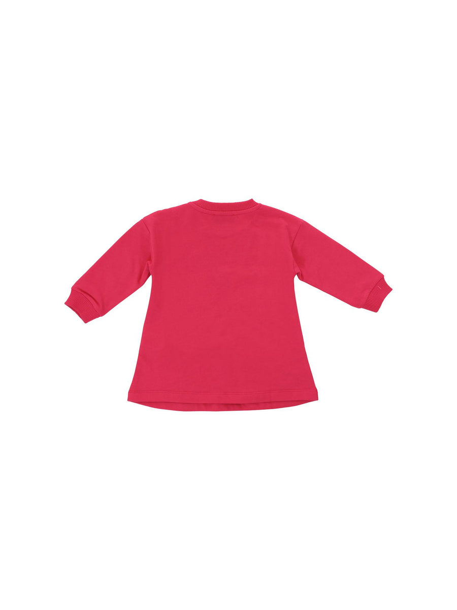 Abito in Felpa Moschino fucsia con stampa teddy logo MDV0CV 50541 Moschino 