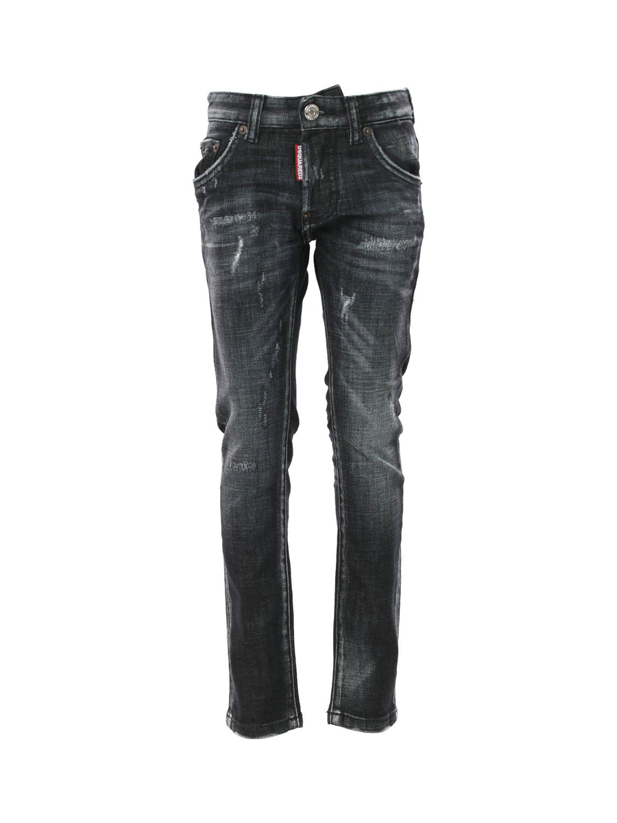 Jeans neri cinque tasche DQ0236D0A97 DQ02 Dsquared 