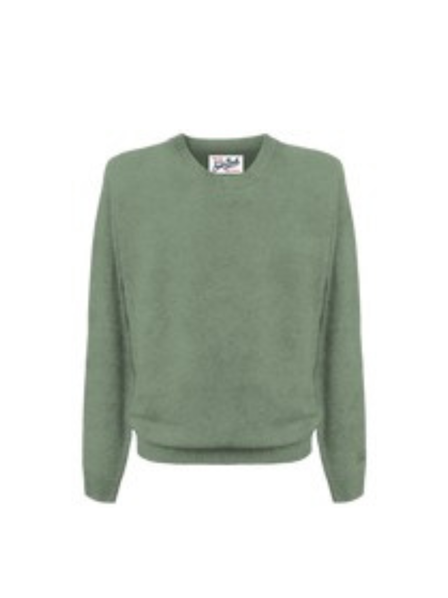 Maglione "53" Saint Barth verde REGE006 00268I MC2 SAINT BARTH 